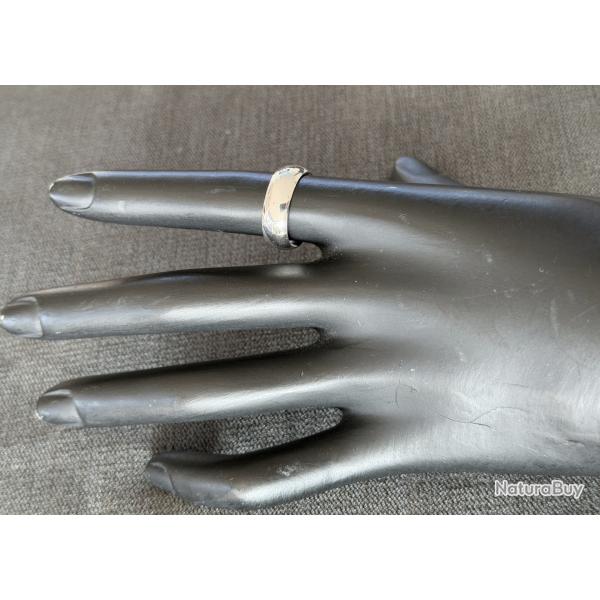 Anneau argent massif neuf - taille 58