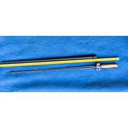 Ba&iuml;onnette 1886 Lebel second type avec fourreau poign&eacute;e laiton sans quillon. Avec fourreau. nettoy&eacute;e