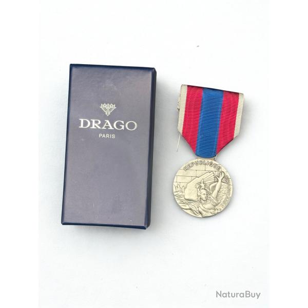 (14.025) M�daille de la D�fense Nationale - Argent - Drago
