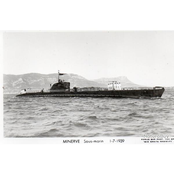 Carte Postale MINERVE Sous-marin 1-7-1939 -N�7948