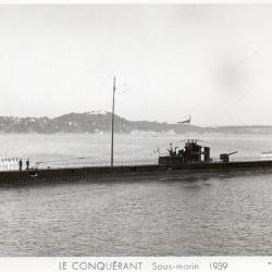 Carte Postale LE CONQU&Eacute;RANT Sous-marin 1939 -N&deg;7949