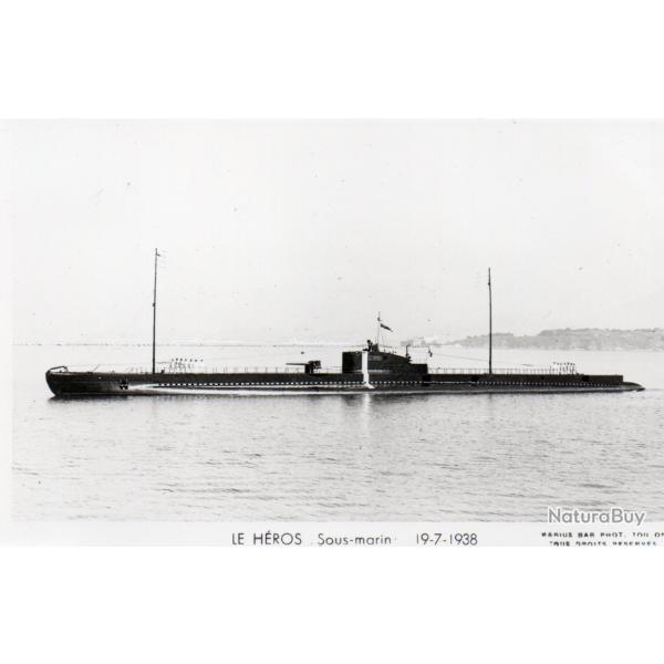 Carte Postale LE H�ROS Sous-marin 19-7-1938 -N�7951