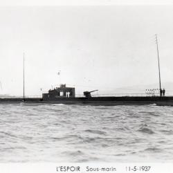 Carte Postale L'ESPOIR Sous-marin 11-5-1937 -N&deg;7952