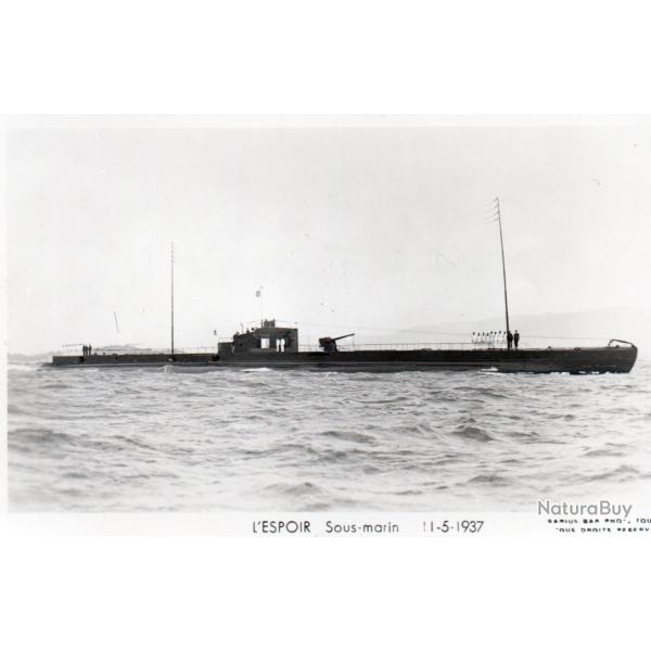Carte Postale L'ESPOIR Sous-marin 11-5-1937 -N�7952