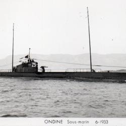 Carte postale sous-marin Ondine 1933 -N&deg;7954