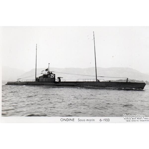 Carte postale sous-marin Ondine 1933 -N�7954