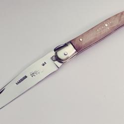 LAGUIOLE "M.A" FAIT MAIN * FER &agrave; CHEVAL FORG&Eacute; * INOX - BUIS