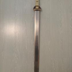 Glaive romain Maximus finition or, r&eacute;plique film Gladiator.