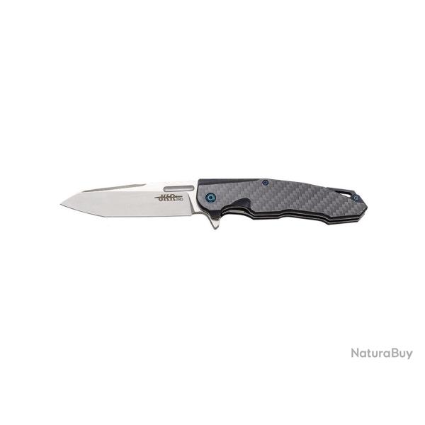 DESTOCKAGE - COUTEAU DE SPORT JKR PRO, MANCHE EN FIBRE DE CARBONE ET G10.