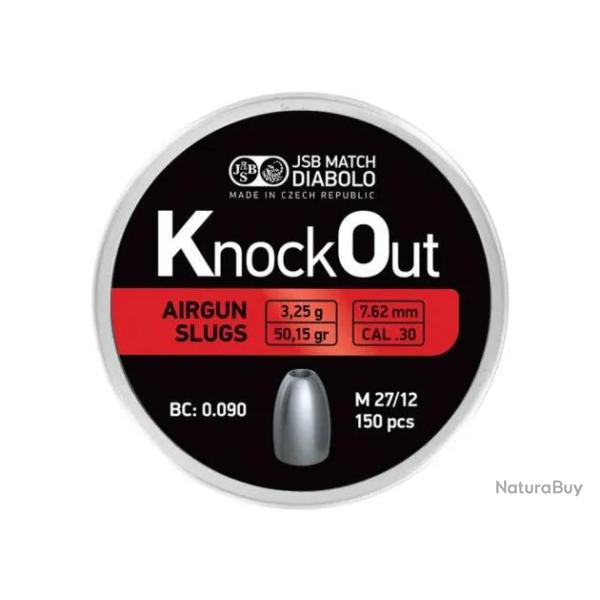 Slugs JSB Knock Out 7.62 mm HP 50.15 grain (.30)