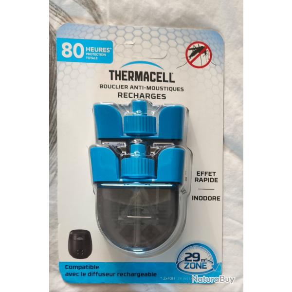 THERMACELL Anti-moustiques PACK RECHARGES 2X40h total 80h - 100% Neuves