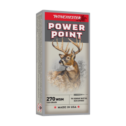 Balles Winchester Power Point - Cal. 270 WSM - 270 WSM / Par 1