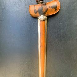 ANCIEN ET SUPERBE COUTEAU KRISS / KERIS INDONESIEN, TOP LAME, BALI, JAVA, ASIE