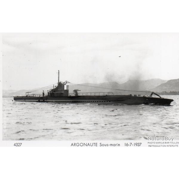 Carte Postale Sous-marin Argonaute 1937 -N�7969