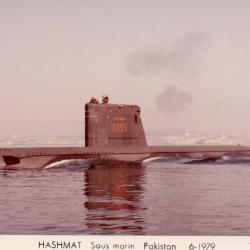 Carte postale HASHMAT Sous marin Pakistan 6-1979 -N&deg;7971