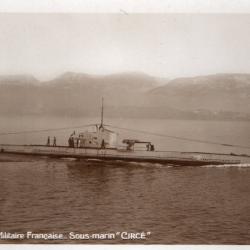 Carte postale sous-marin fran&ccedil;ais "CIRC&Eacute;" -N&deg;7973