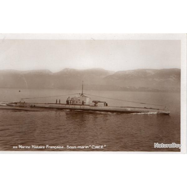 Carte postale sous-marin fran�ais "CIRC�" -N�7973