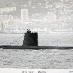 Carte postale Sous-marin DORIS -N&deg;7974