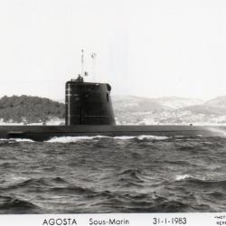 Carte postale sous-marin Agosta -N&deg;7979