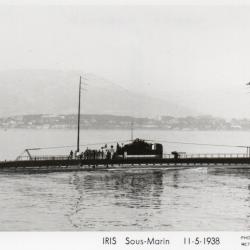 Carte Postale Sous-Marin Iris 11-5-1938 -N&deg;7980