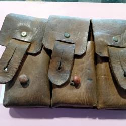 Pochette cuir Indochine fabrication locale, pour 3 chargeur USM1