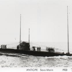 Carte Postale ANTIOPE Sous-Marin 1933 -N&deg;7982
