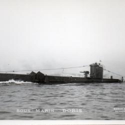 Carte postale sous-marin Doris -N&deg;7984