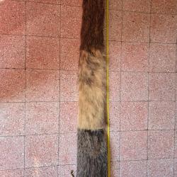 Fourreau en Fourrure de blaireau et sanglier