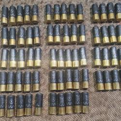 lot de 70 cartouches 12/70  TERRES & EAUX fabrication FOB mod&egrave;le  EXTREM 38 &agrave; BJ et 38 g  plomb N&deg;4