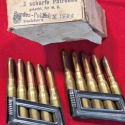 Steyr mannlicher pack complet de 2 clips de 8mm steyr NEUF bo&icirc;te d origine vendu par poudrenoirepro