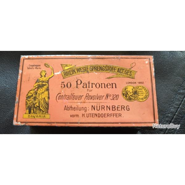 Collector boite de cartouches 320 poudre noire.