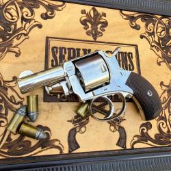 Rarissime revolver Bull Dog Charles-Fran&ccedil;ois Galand .450 � &eacute;tat exceptionnel � coffret luxe