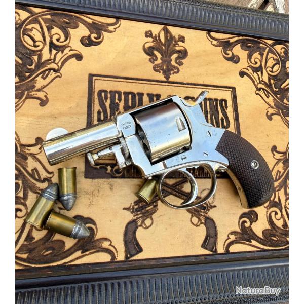 Rarissime revolver Bull Dog Charles-Fran�ois Galand .450 � �tat exceptionnel � coffret luxe