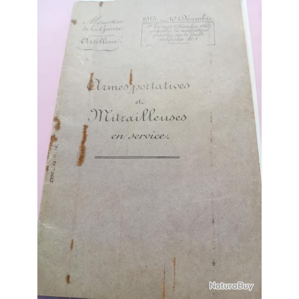 Manuel technique des armes portative et les s mitrailleuses en servive