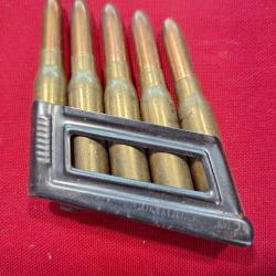8 x 50R STEYR MANNLICHER clip complet avec ses cartouches d origine vendu par poudrenoirepro
