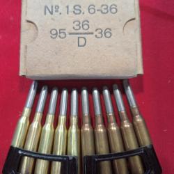 6.5 hollandais boite complete neuve de 2 clips de 5 cartouches datation 1936 vendu par poudrenoirepr