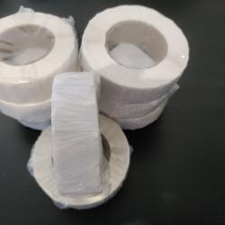 Rouleau de 1 000 gommettes blanches - diam&egrave;tre 19 mm