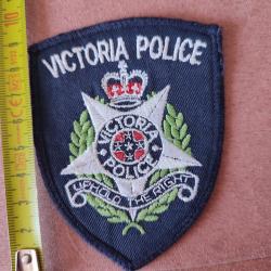 ancien insigne badge tissu Police Canada