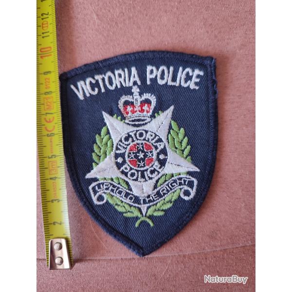 ancien insigne badge tissu Police Canada