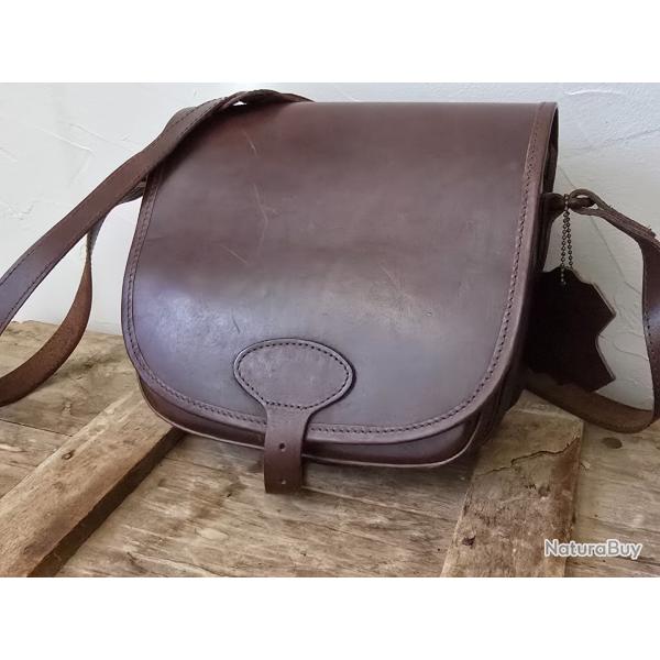 SAC A CARTOUCHE CUIR NEUF JAMAIS SERVI