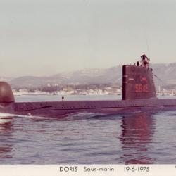 Carte Postale Ancienne - DORIS Sous-marin 19-6-1975 -N&deg;7994