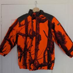 Veste chasse enfant polaire percussion 10 ans