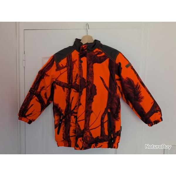 Veste chasse enfant polaire percussion 10 ans