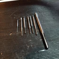 Rare tarauds imp&eacute;rial BA pour ancien colt winchester remington webley lunette allemande suisse us