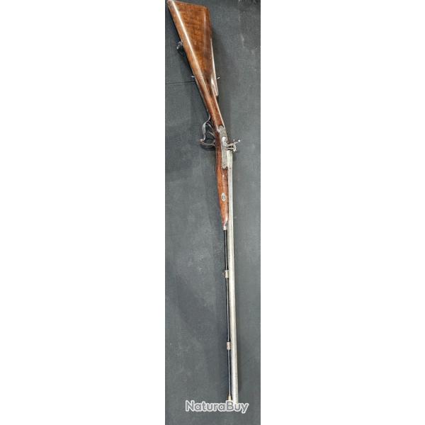 Fusil artisanal poudre noire cal 16 en acier damas