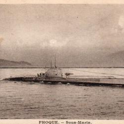 Carte Postale Ancienne - Sous-Marin Phoque -N&deg;7997