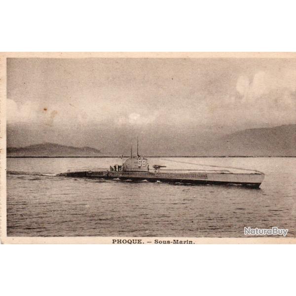 Carte Postale Ancienne - Sous-Marin Phoque -N�7997