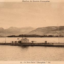 Carte Postale - Marine de Guerre Fran&ccedil;aise - Le Sous-Marin "Dauphin" S 6 -N&deg;7998