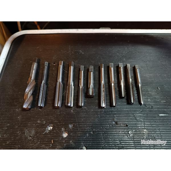 Lot tarauds professionnels imp�rial us anglais