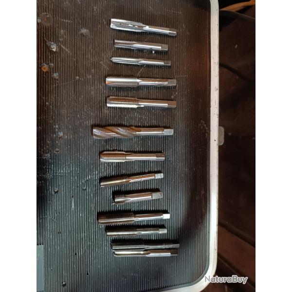 Lot tarauds professionnels imp�rial us anglais